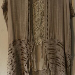 Boho Crochet Fringe Vest